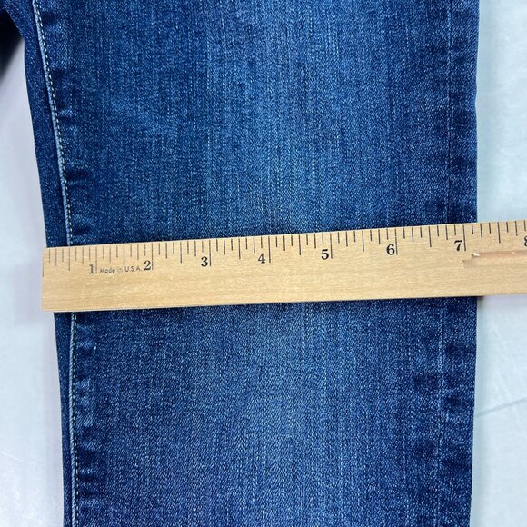 Edwin Jeans Women's 28x24* Pixie Crop 9" Mid Rise Skinny Blue Faded Denim Tag 27 - Picture 13 of 16